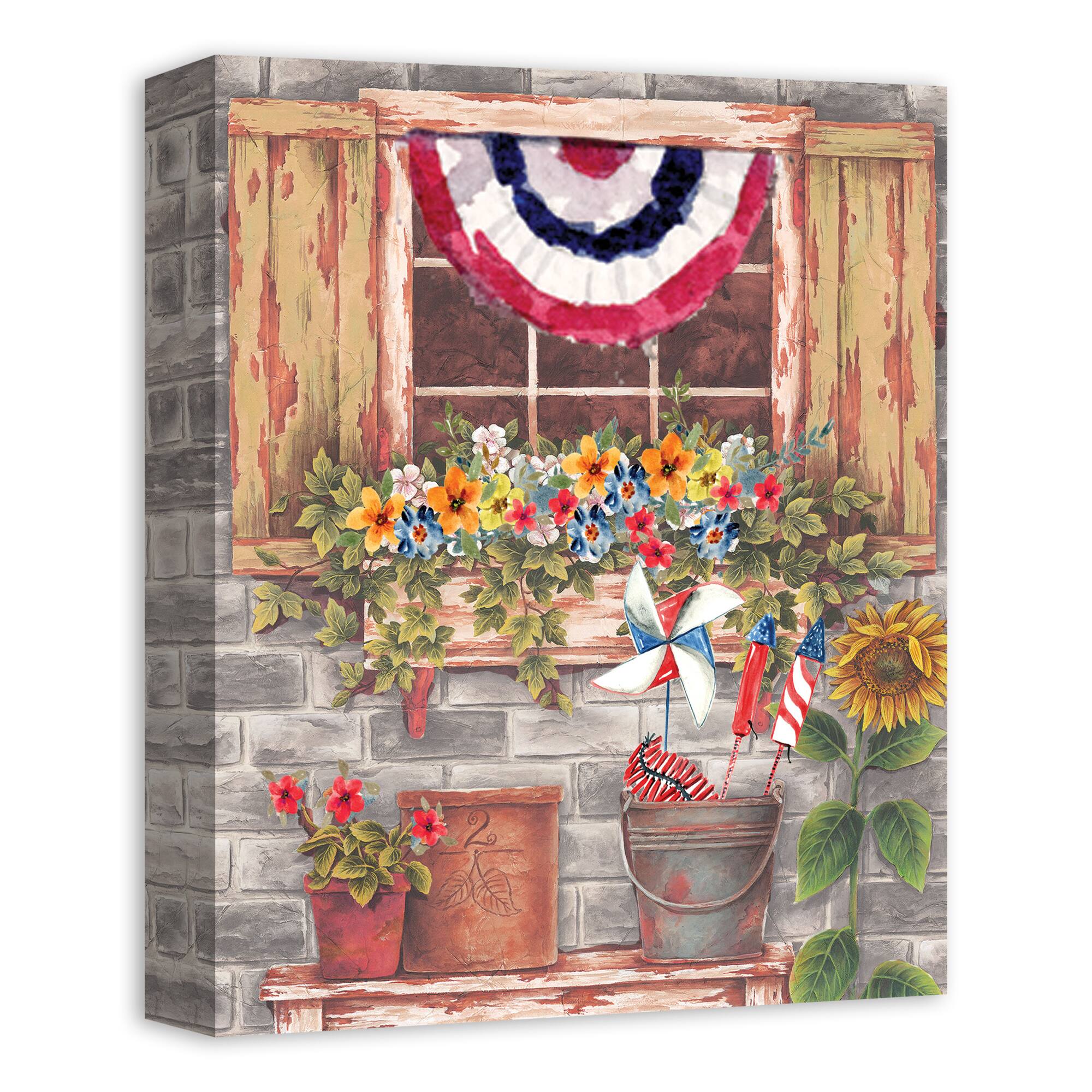 American Window Canvas Wall Art